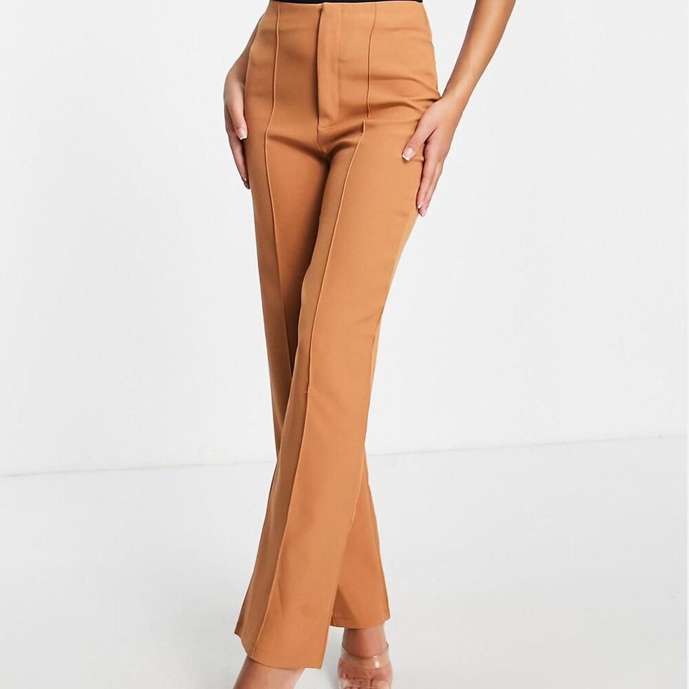 Missguided Women's Tan and Brown Trousers